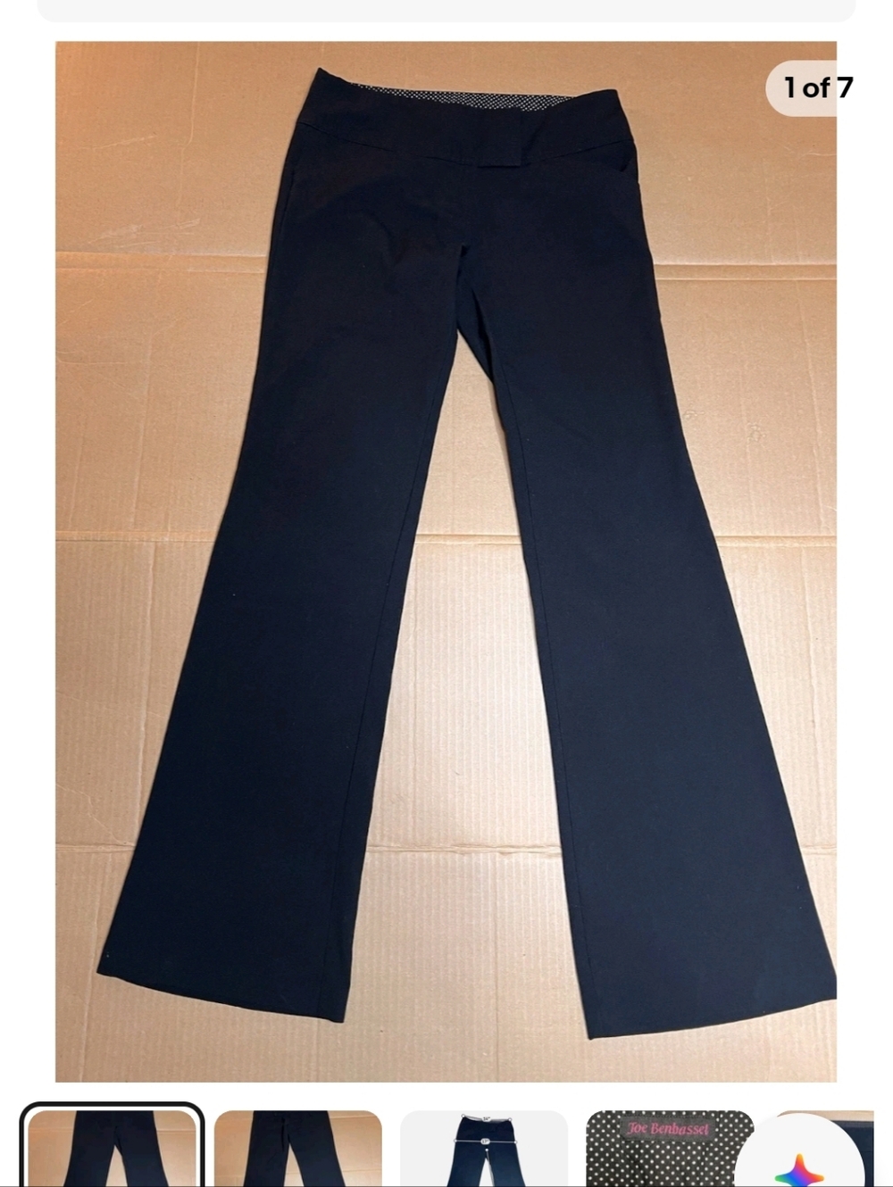 Joe Benbasset Black Dress Pants SIze 1